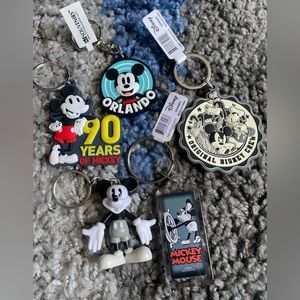 Disney Mickey Keychains Lot